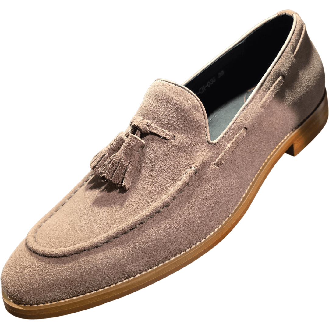 Revic 男裝休閒皮鞋 | CH - 03G｜卡其色樂褔皮鞋 - Revic - Revic Main image