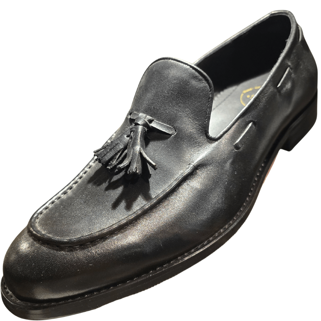 Revic 男裝休閒皮鞋 | CH - 06BK｜黑色流蘇樂福皮鞋 - Revic - Revic Main image