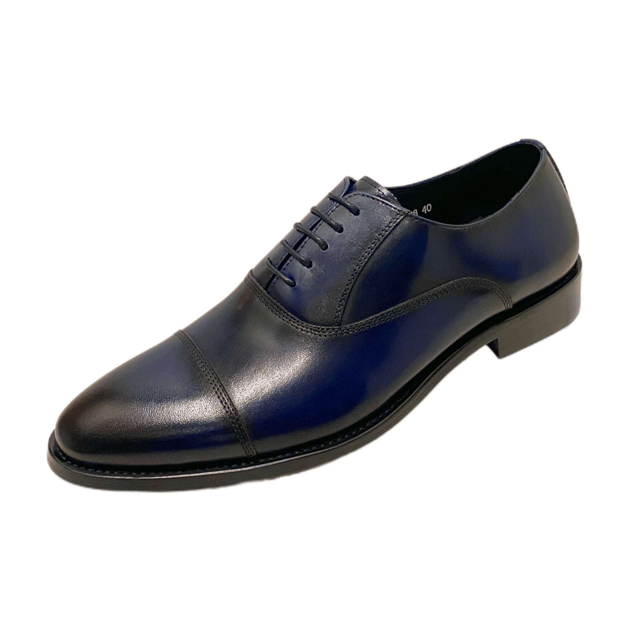 Revic 男裝皮鞋 | CH - 08｜藍色橫式牛津皮鞋 - Revic - Revic 主圖