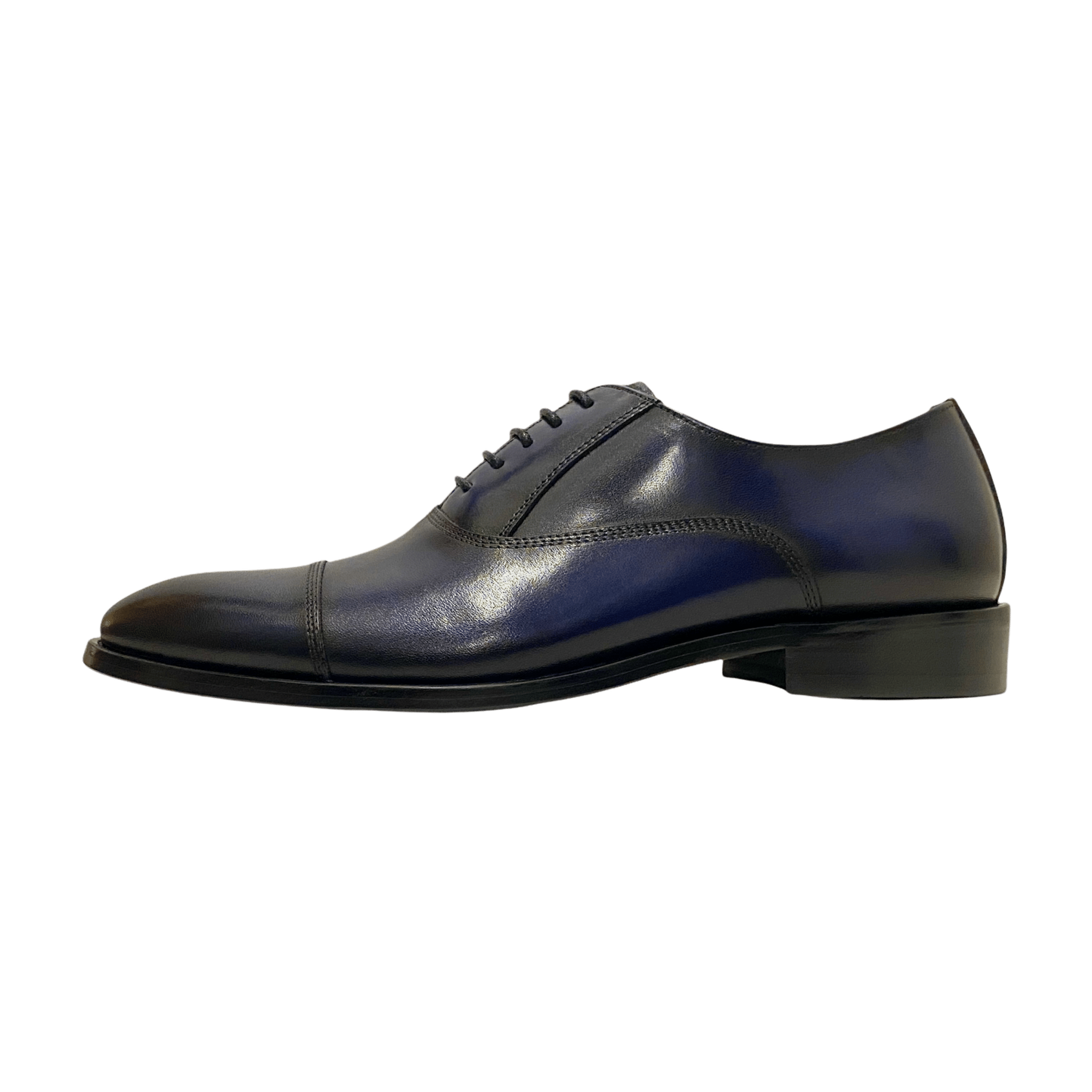 Revic 男裝皮鞋 | CH-08｜藍色橫式牛津皮鞋 副圖