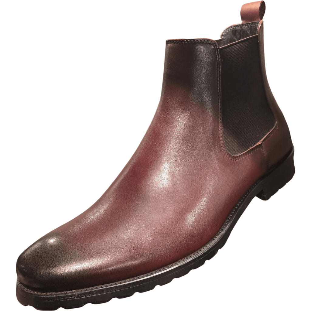 Revic 男裝皮鞋 | CH - 09 | 深啡色光面皮靴 - Revic - Revic