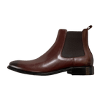 Revic 男裝皮鞋 | CH - 09 | 深啡色光面皮靴 - Revic - Revic