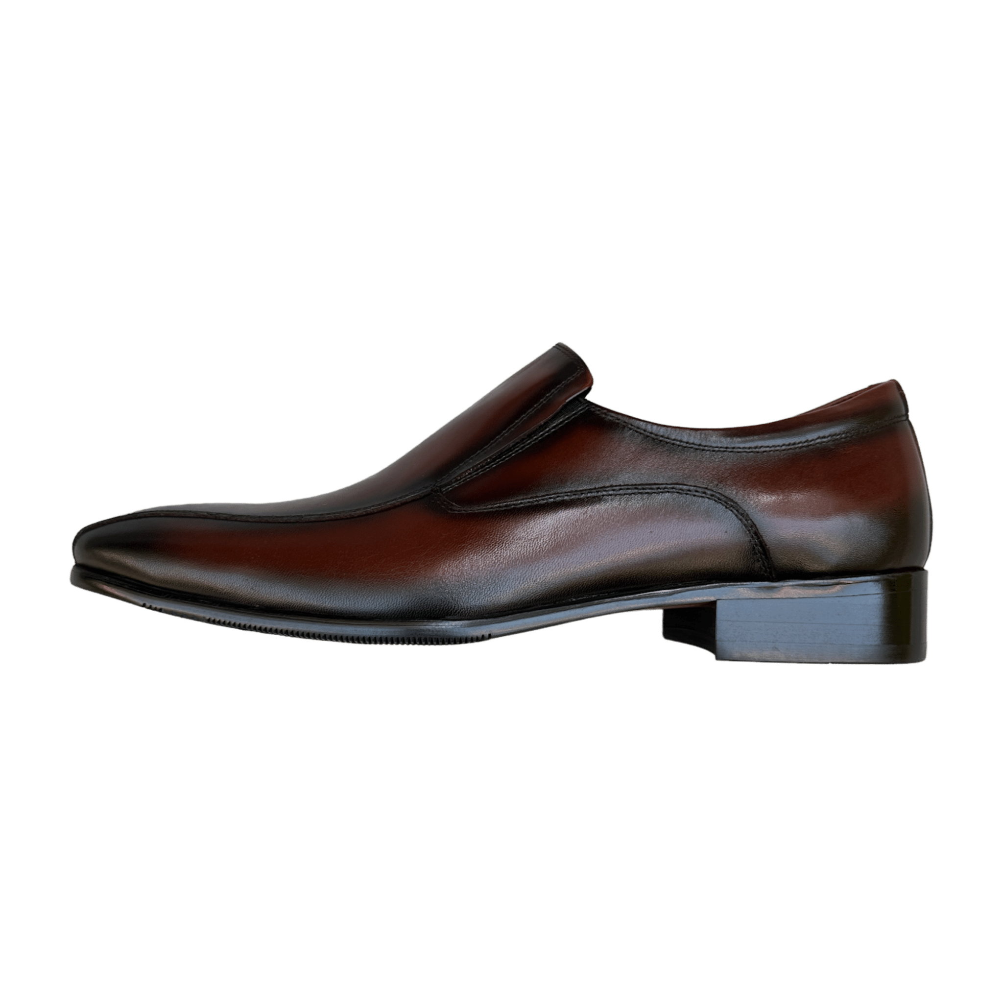 Revic Men's Leather Shoes | CH-15 | Brown Strapless Loafers Secondary image