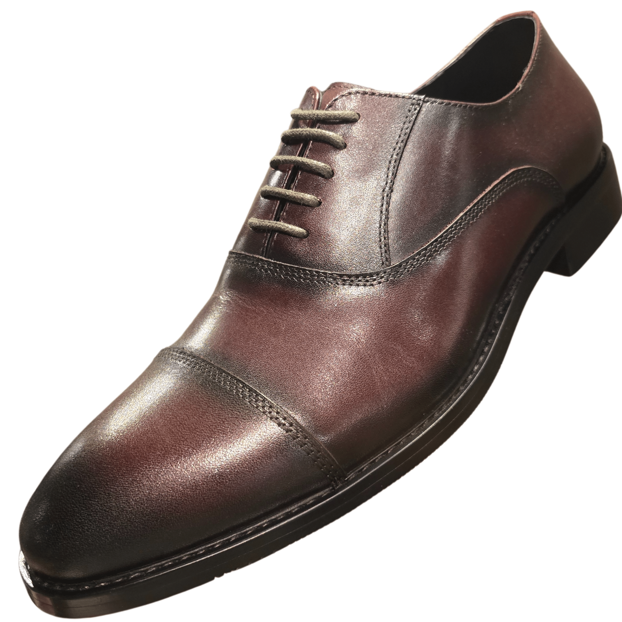 Revic 男裝皮鞋 ｜CH - 16｜深啡色橫式牛津皮鞋 - Revic - Revic 主圖