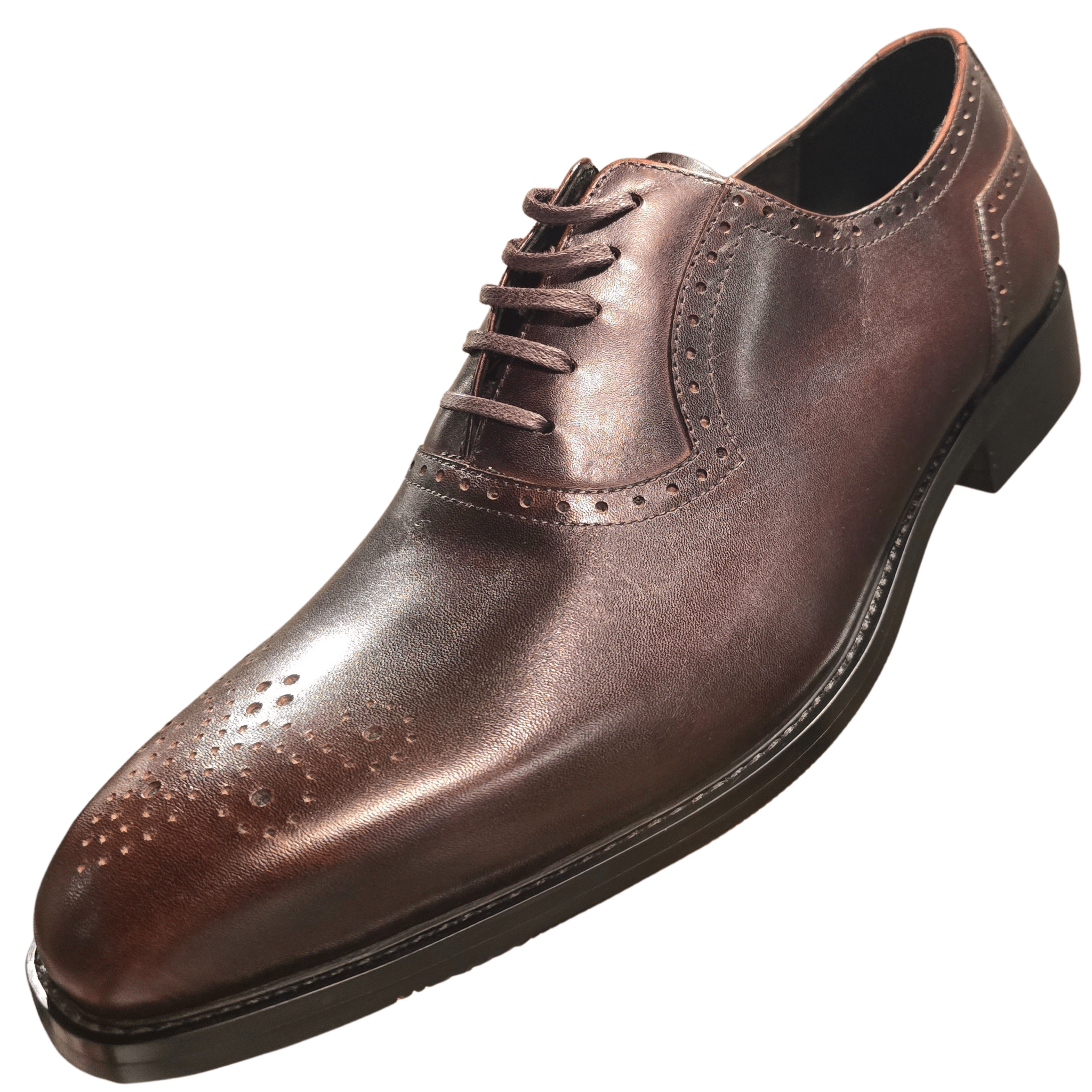 Revic 男裝皮鞋 ｜CH - 18｜深啡色雕花牛津皮鞋 - Revic - Revic 主圖