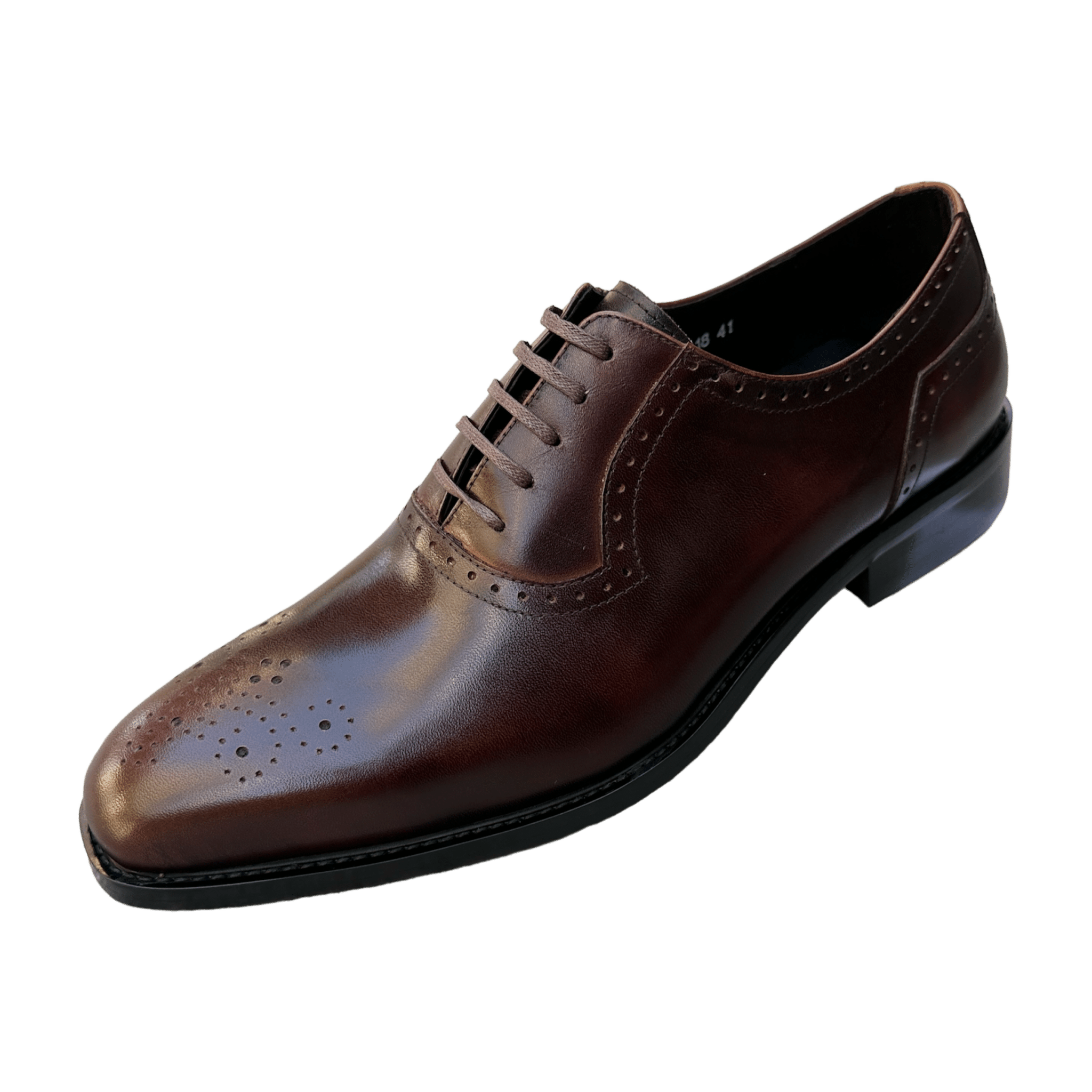 Revic 男裝皮鞋 ｜CH-18｜深啡色雕花牛津皮鞋 副圖