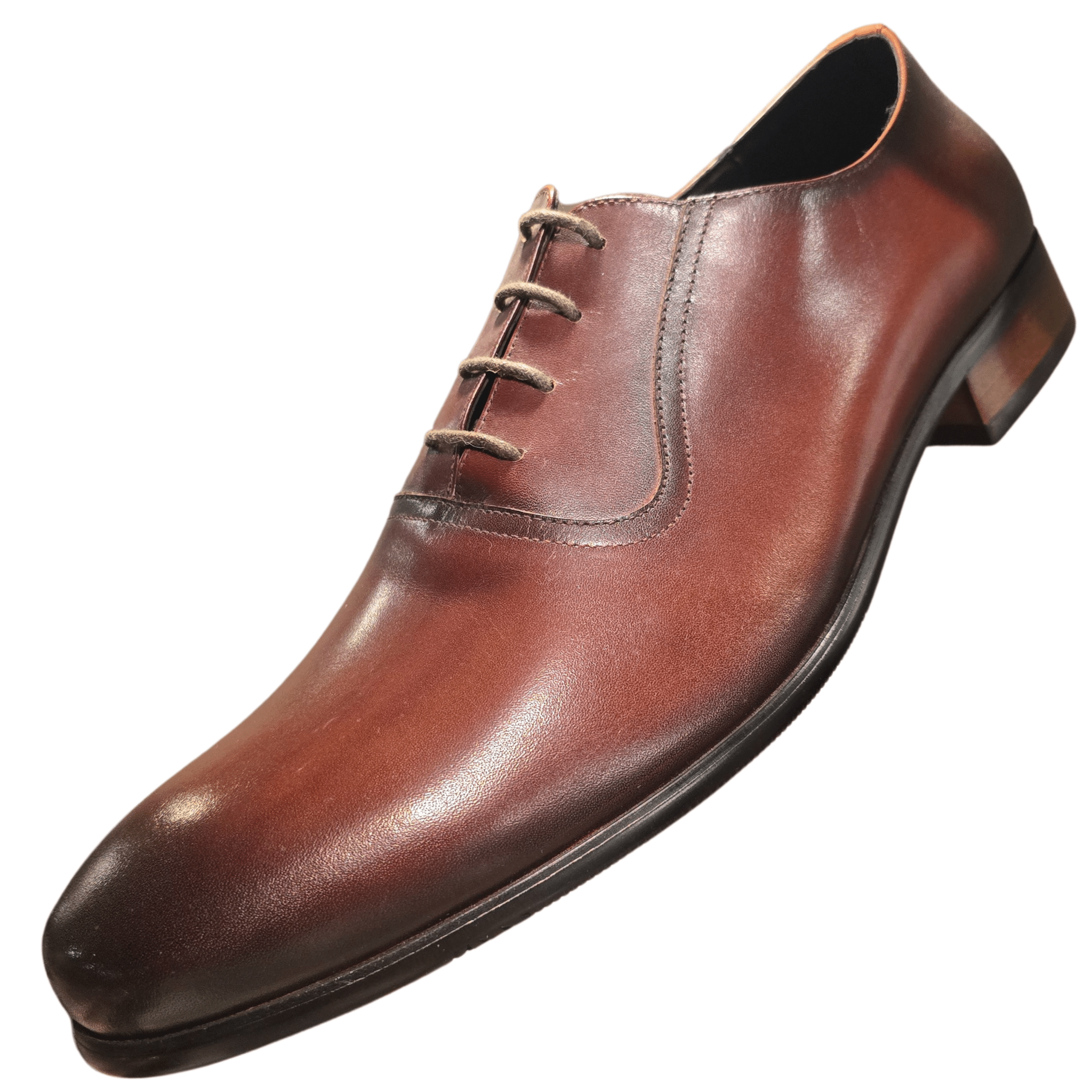 Revic 男裝皮鞋｜CH - 20｜啡色素面牛津皮鞋 - Revic - Revic 主圖