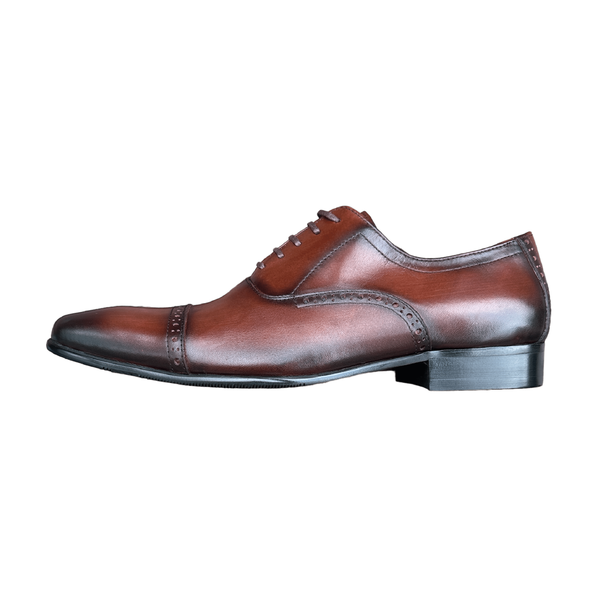 Revic 男裝皮鞋 | CH-26｜啡色橫式牛津皮鞋 副圖