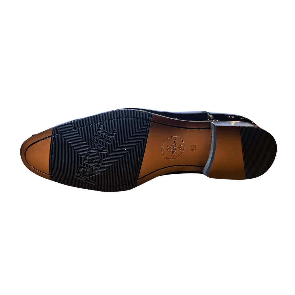 Revic 男裝皮鞋｜CH - 30PAT｜黑色素面牛津漆皮鞋 - Revic - Revic