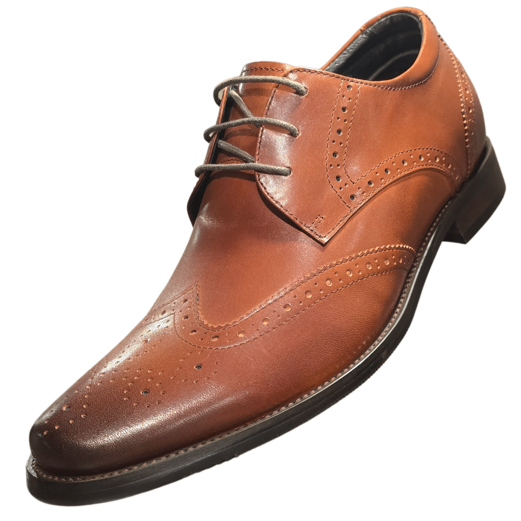 Revic 男裝皮鞋｜ EH - 01 ｜棕色內增高皮鞋 - Revic - Revic Main image