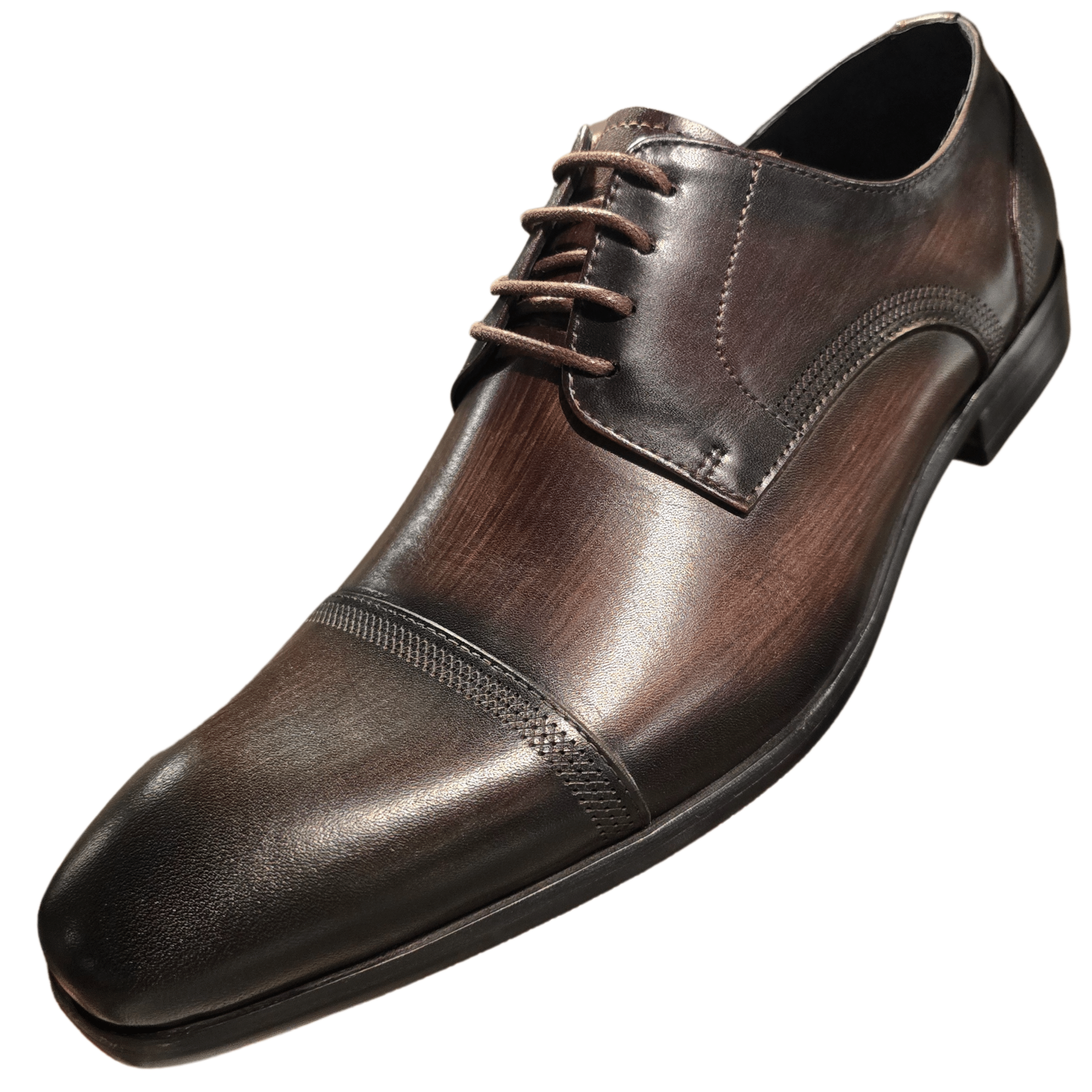 Revic 男裝皮鞋 | OF - 10GY | 銅色橫式德比皮鞋 - Revic - Revic 主圖