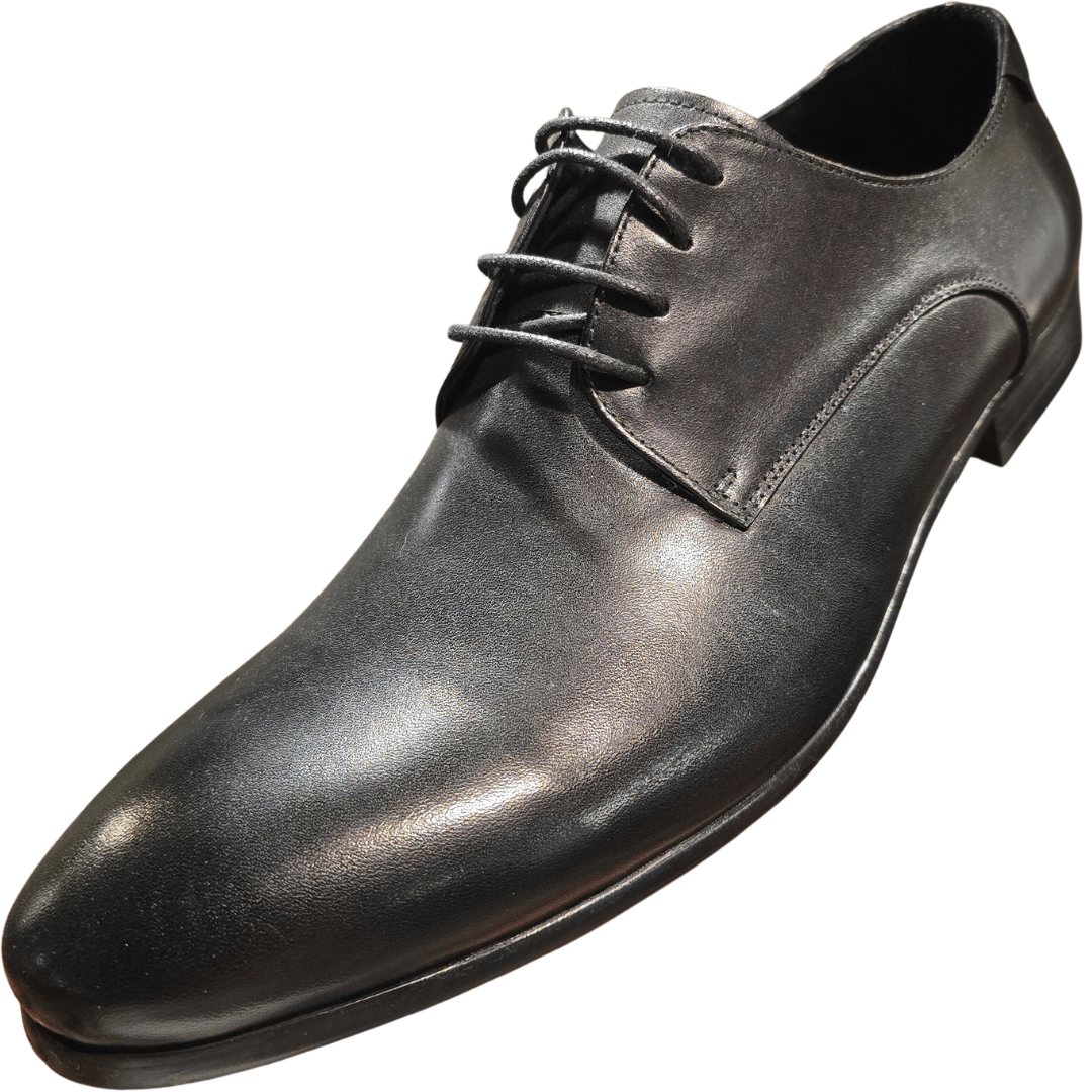 Revic 男裝皮鞋｜OF - 11BK｜黑色素面德比皮鞋 - Revic - Revic Main image