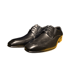 Revic 男裝皮鞋 | OF - 15BK | 黑色U - Tip 德比皮鞋 - Revic - Revic