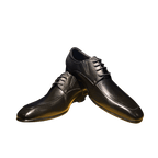 Revic 男裝皮鞋 | OF - 15BK | 黑色U - Tip 德比皮鞋 - Revic - Revic