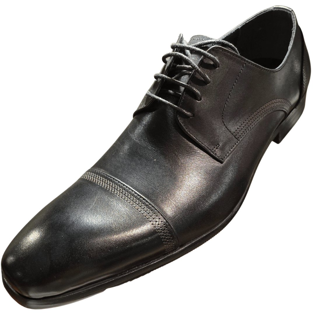 Revic 男裝皮鞋|OF - 1BKD｜黑色尖頭德比皮鞋 - Revic - Revic Main image