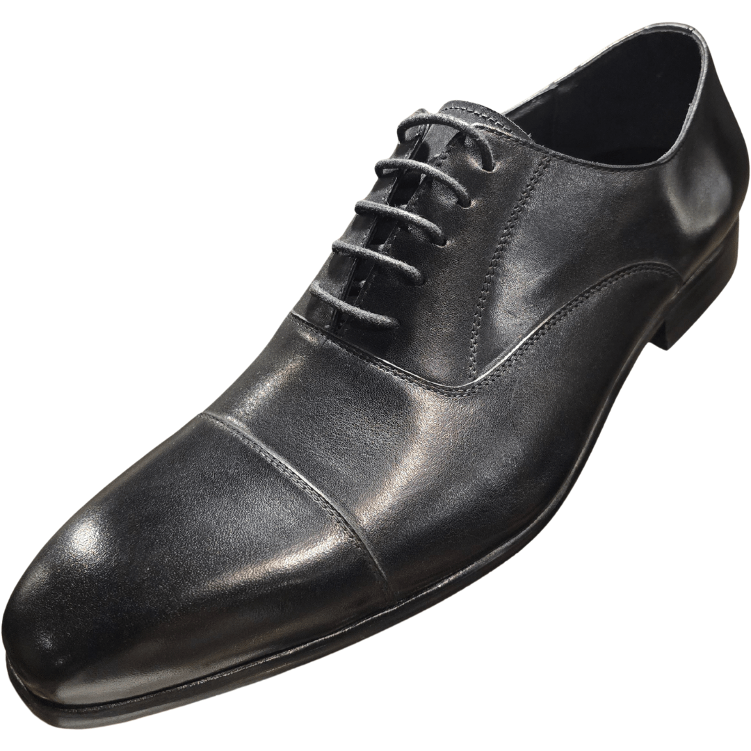 Revic 男裝皮鞋 | OF - 24BK | 黑色橫飾牛津皮鞋 - Revic - Revic 主圖