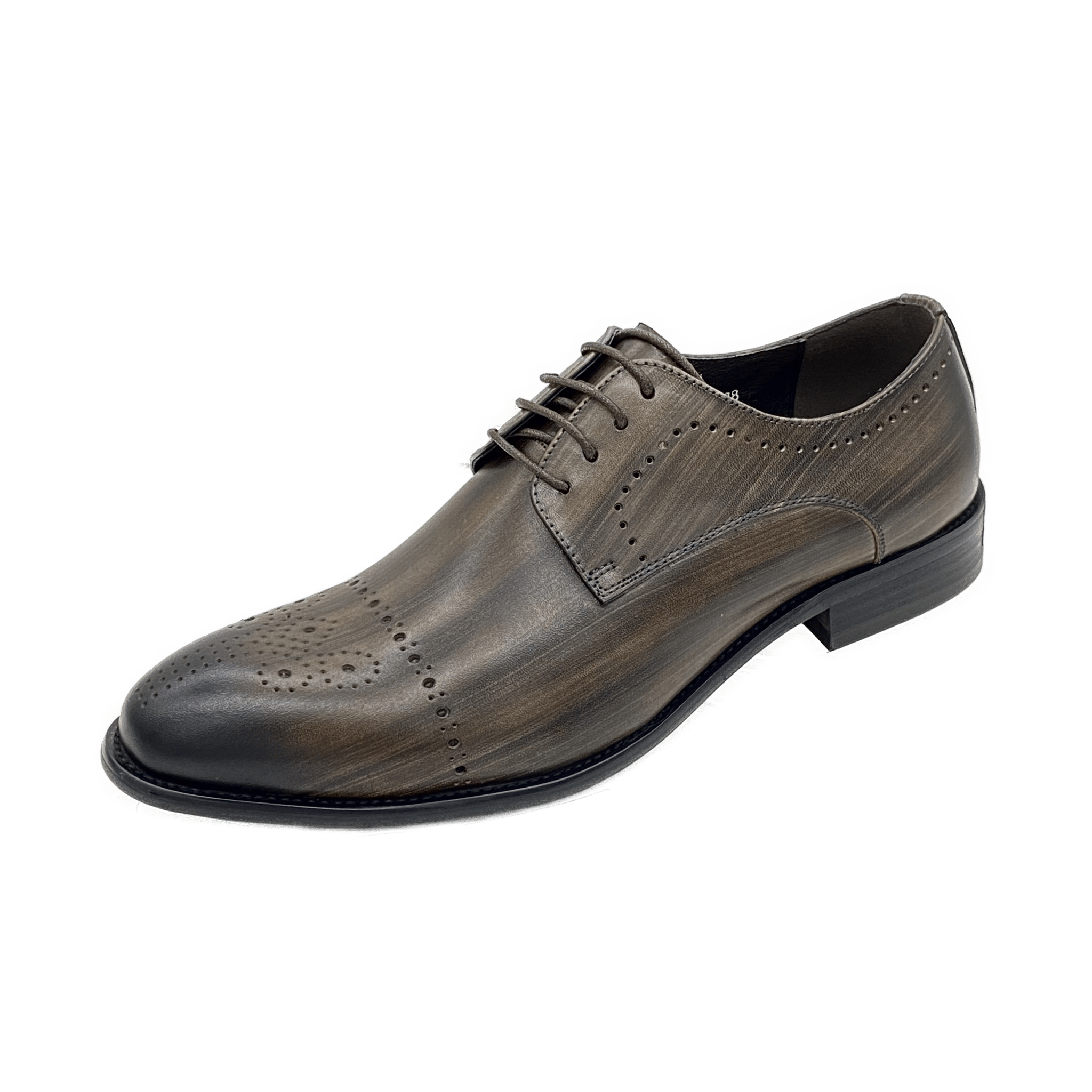 Revic Men's Leather Shoes | OF-2CP | Copper Brooch Derby Shoes Secondary image