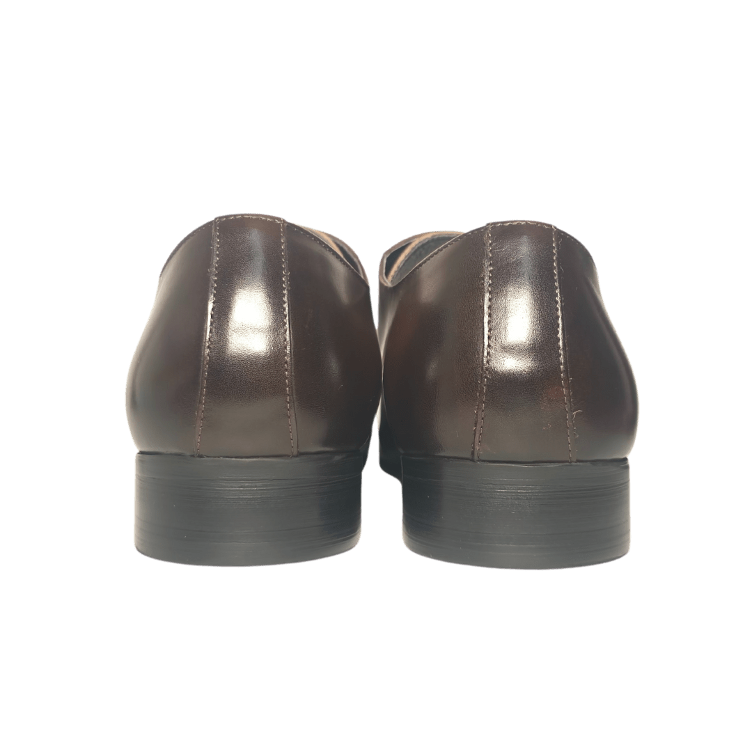 Revic 男裝皮鞋 | OF - 3 | 啡色翼紋雙扣皮鞋 - Revic - Revic
