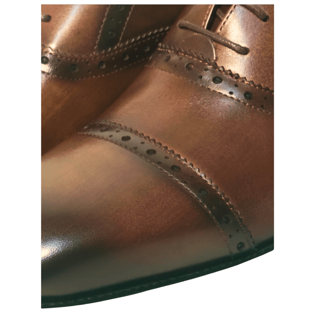 Revic 男裝皮鞋 | OF - 31｜棕色橫飾牛津皮鞋 - Revic - Revic