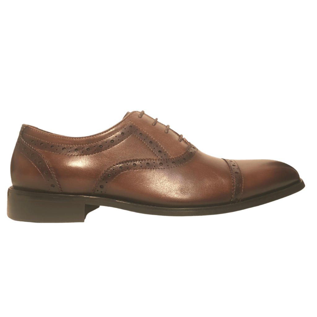 Revic 男裝皮鞋 | OF - 31｜棕色橫飾牛津皮鞋 - Revic - Revic