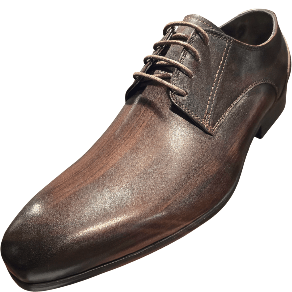 Revic 男裝皮鞋 | OF - 35DB | 深啡色素面德比皮鞋 - Revic - Revic