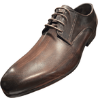 Revic 男裝皮鞋 | OF - 35DB | 深啡色素面德比皮鞋 - Revic - Revic