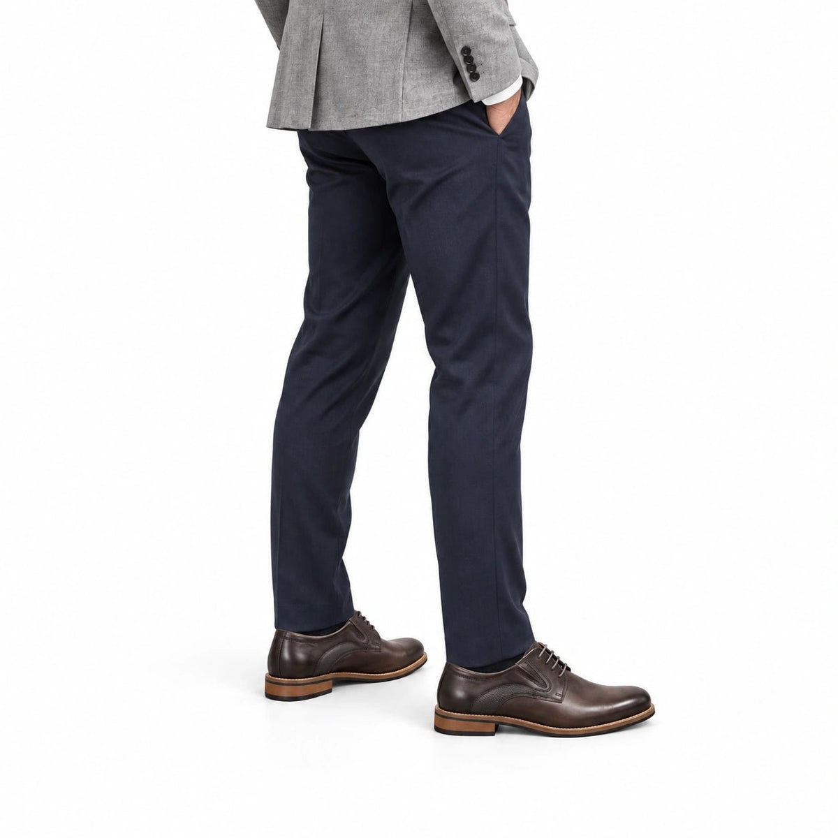 Revic 男裝皮鞋 | OF-38COF | 啡色素面德比皮鞋 - Revic-Revic