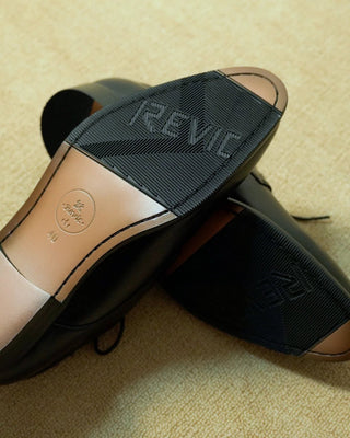 Revic 男裝皮鞋｜OF-42｜黑色素面德比皮鞋 - Revic-Revic