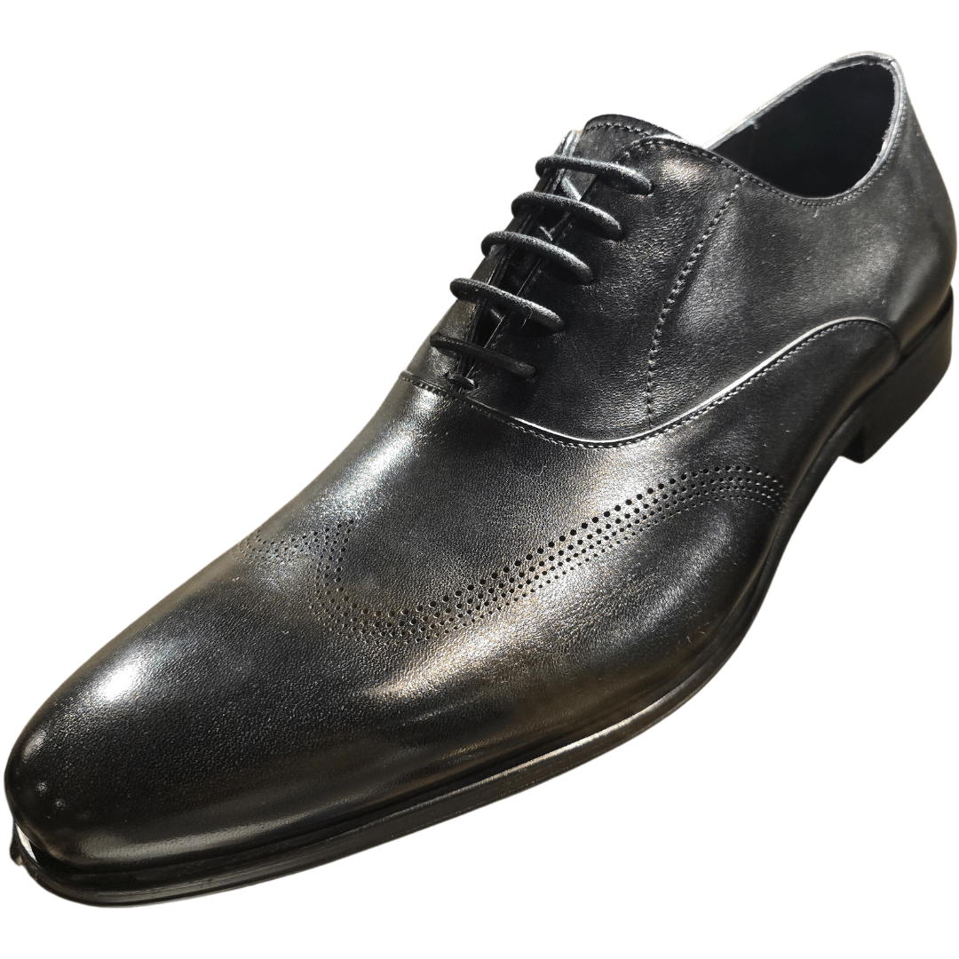 Revic 男裝皮鞋 | OF - 45｜黑色雕花牛津皮鞋 - Revic - Revic 主圖