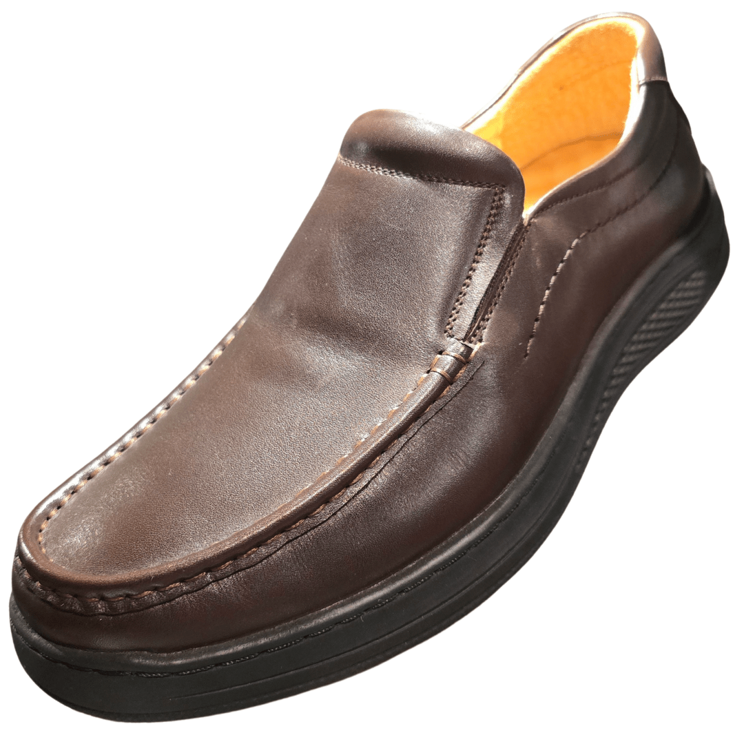 Revic 男裝休閒皮鞋 | OF - 47BR｜啡色便士樂福皮鞋 - Revic - Revic Main image