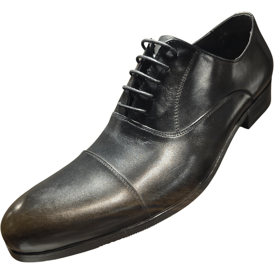 Revic 男裝皮鞋 | OF - C1BK｜黑色橫式雕花牛津皮鞋 - Revic - Revic 主圖