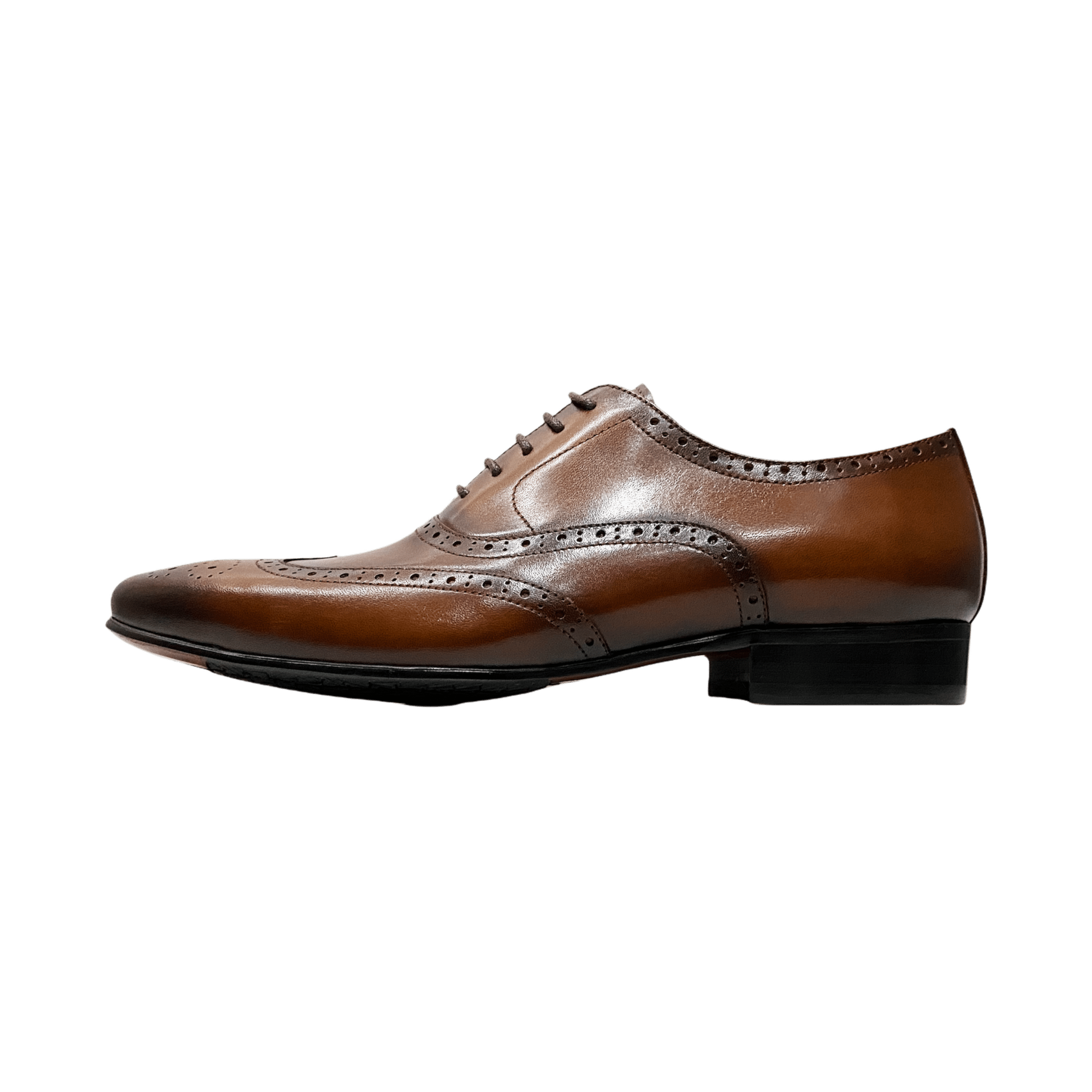 Revic 男裝皮鞋 | TCF-41-1BR｜啡色翼紋雕花牛津皮鞋 副圖