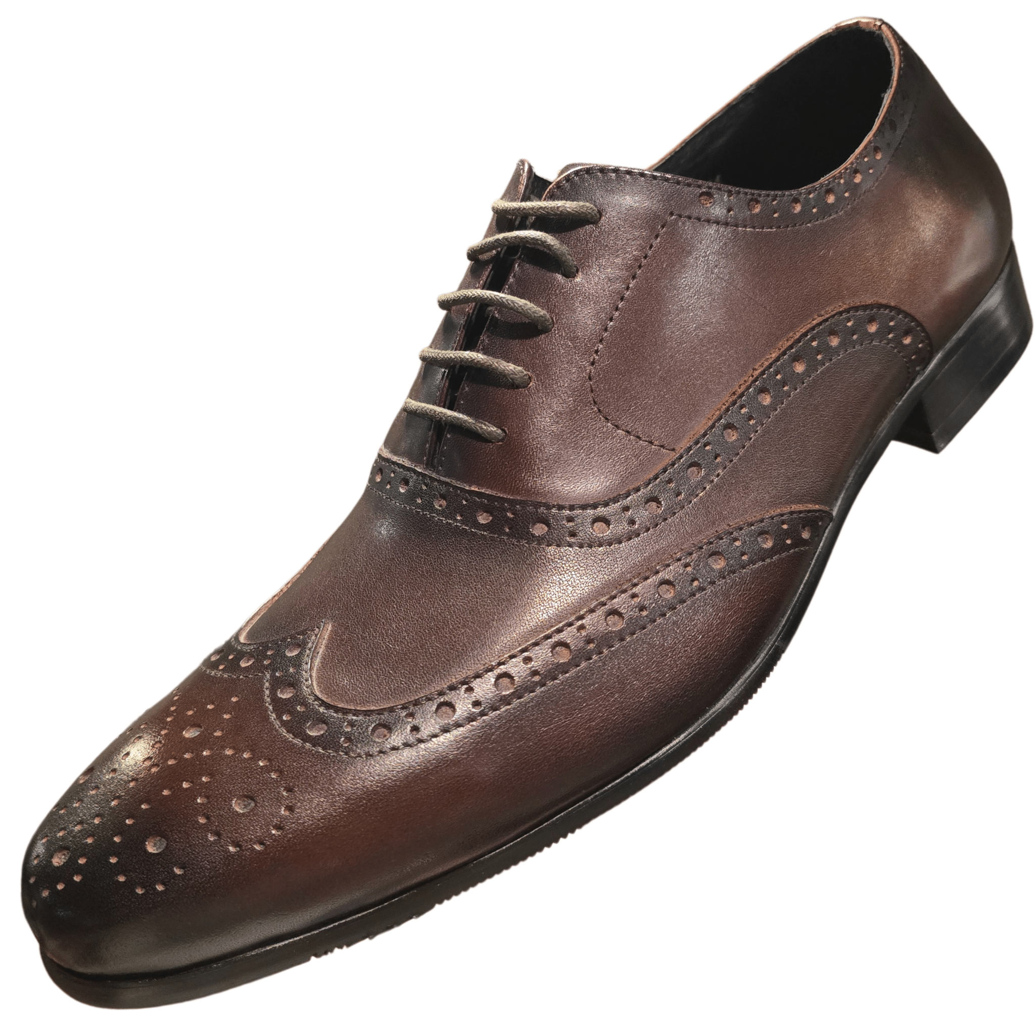 Revic 男裝皮鞋 | TCF - 41 - 1DB｜深啡色翼紋雕花牛津皮鞋 - Revic - Revic 主圖