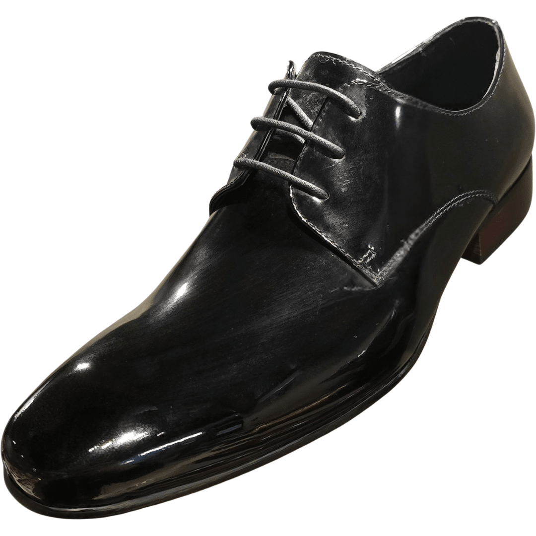 Revic 男裝皮鞋｜TCF - 41 - PAT｜黑色素面德比皮鞋 - Revic - Revic Main image