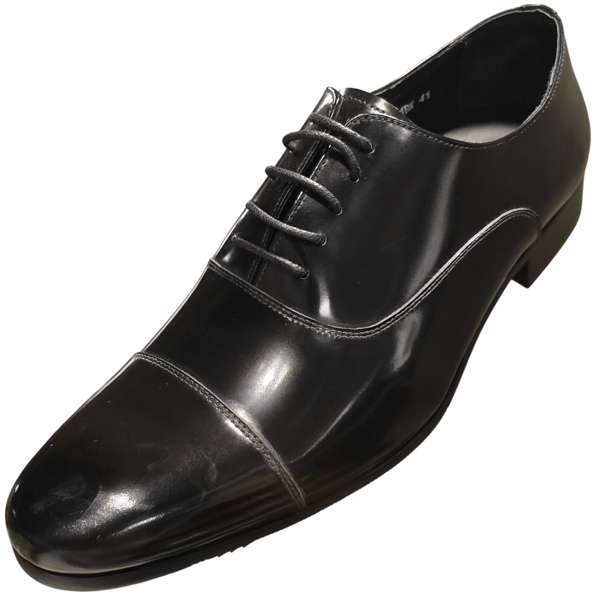 Revic 男裝皮鞋｜TCF - 41｜黑色橫式牛津皮鞋 - Revic - Revic 主圖