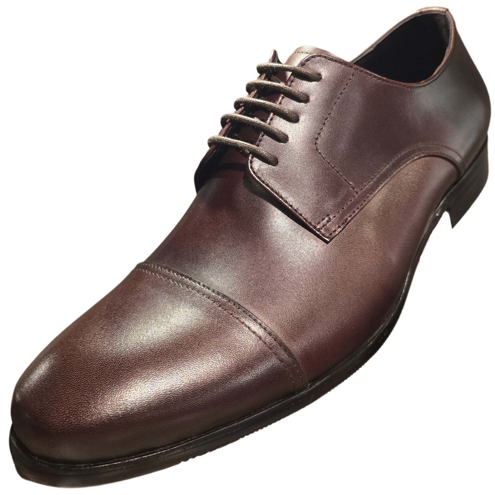 Revic 男裝皮鞋 | TCF - 62 - 10T | 棕色橫式德比皮鞋 - Revic - Revic Main image