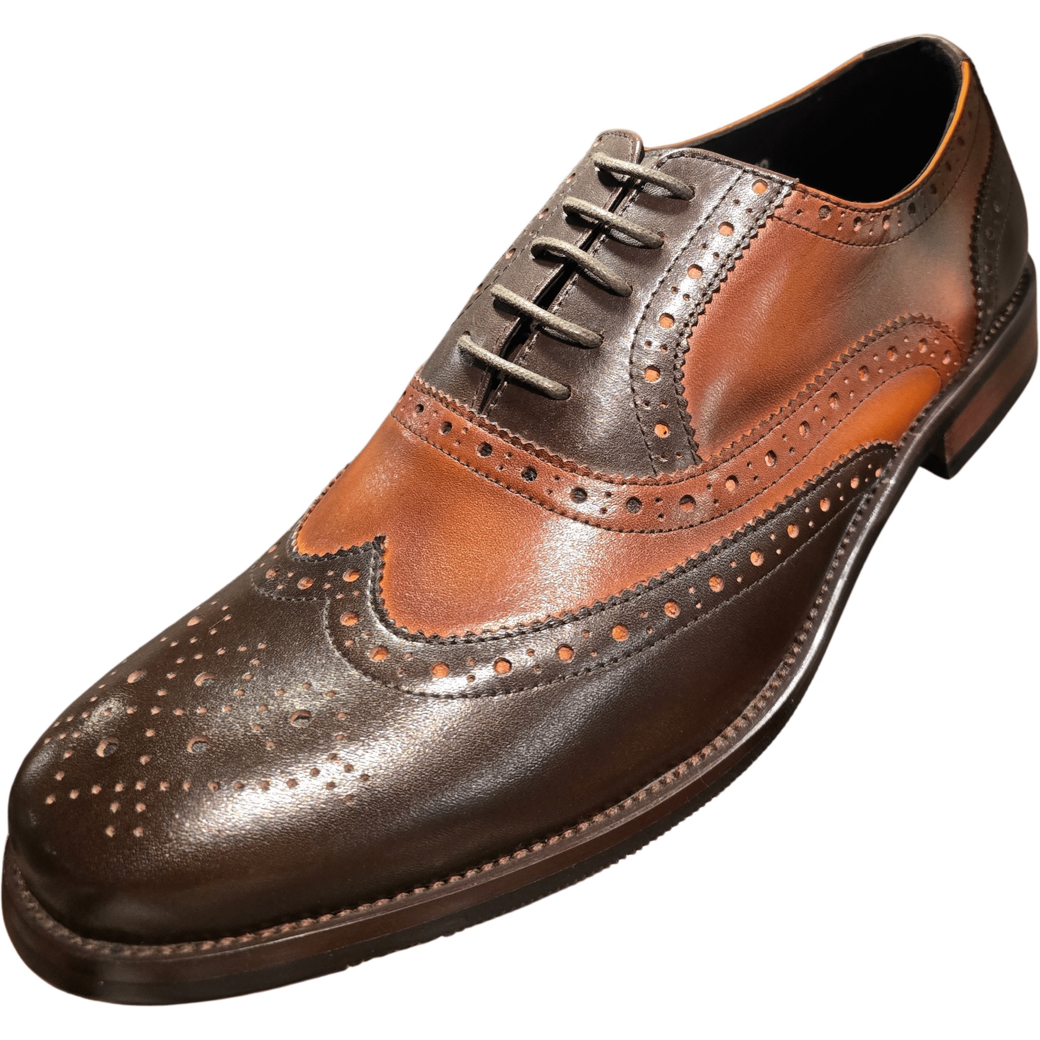 Revic 男裝皮鞋 | TCF - 62 - 2BR｜啡色翼紋雕花牛津皮鞋 - Revic - Revic 主圖