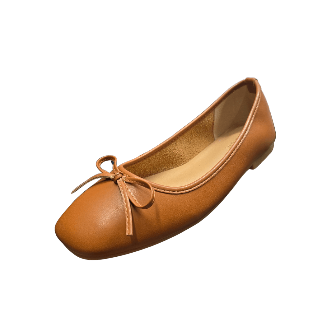 Yauritos | B001T| 橙啡色絲帶芭蕾鞋 - Revic - Revic Main image