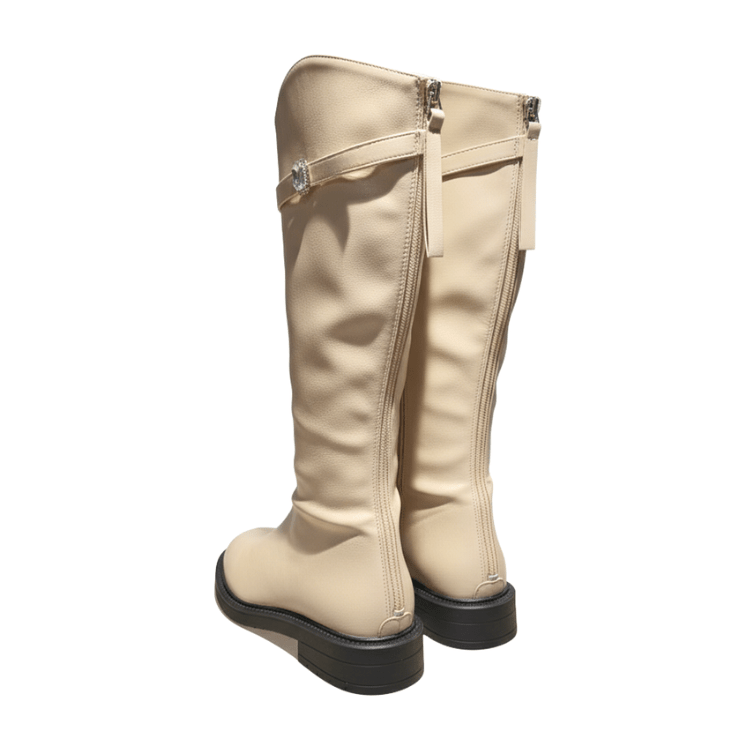 Yauritos | LVB002| 溫柔甜美膝下長靴 (水鑽方釦) - Revic - Revic