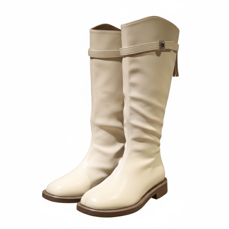 Yauritos | LVB002| 溫柔甜美膝下長靴 (水鑽方釦) - Revic - Revic