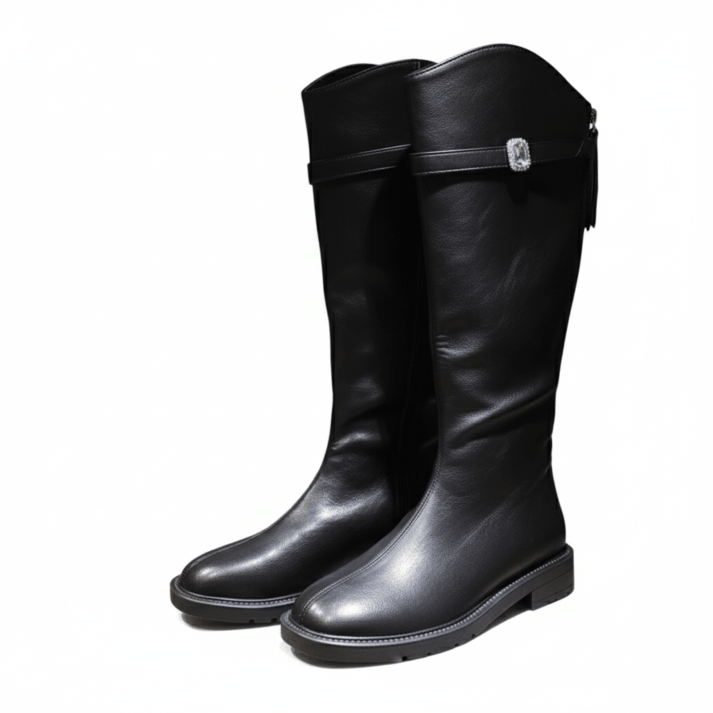 Yauritos | LVB002| 溫柔甜美膝下長靴 (水鑽方釦) - Revic - Revic Main image