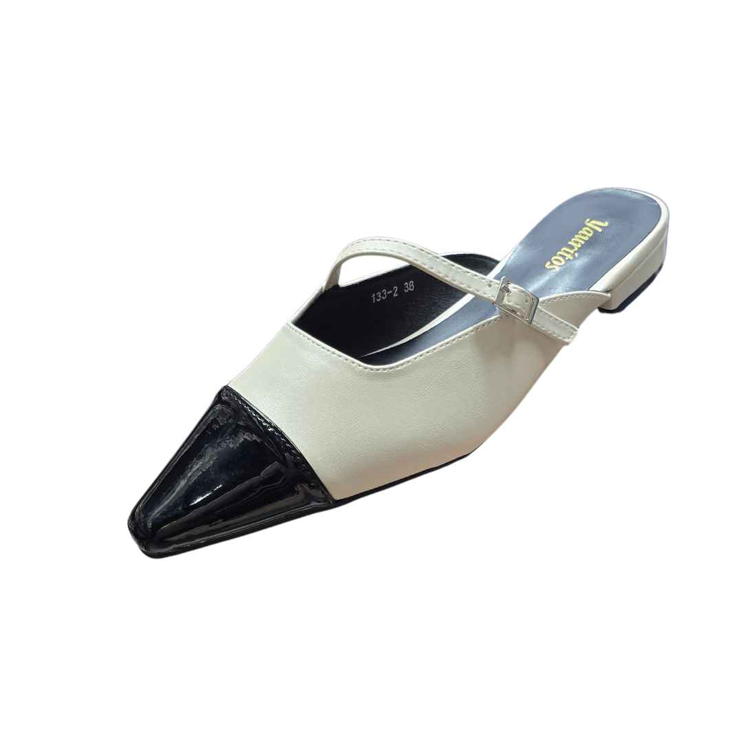 Yauritos | PS001BW|黑色拼白色法式足尖鞋 - Revic - Revic Main image