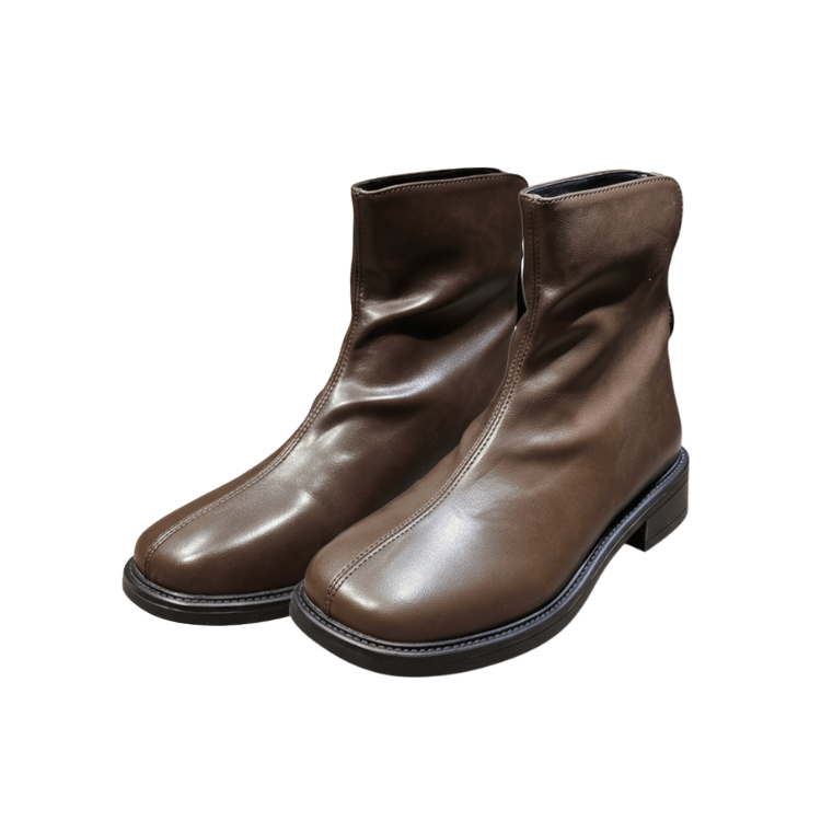 Yauritos |SSB002DB|優雅方頭彈力粗跟短靴 - Revic - Revic Main image